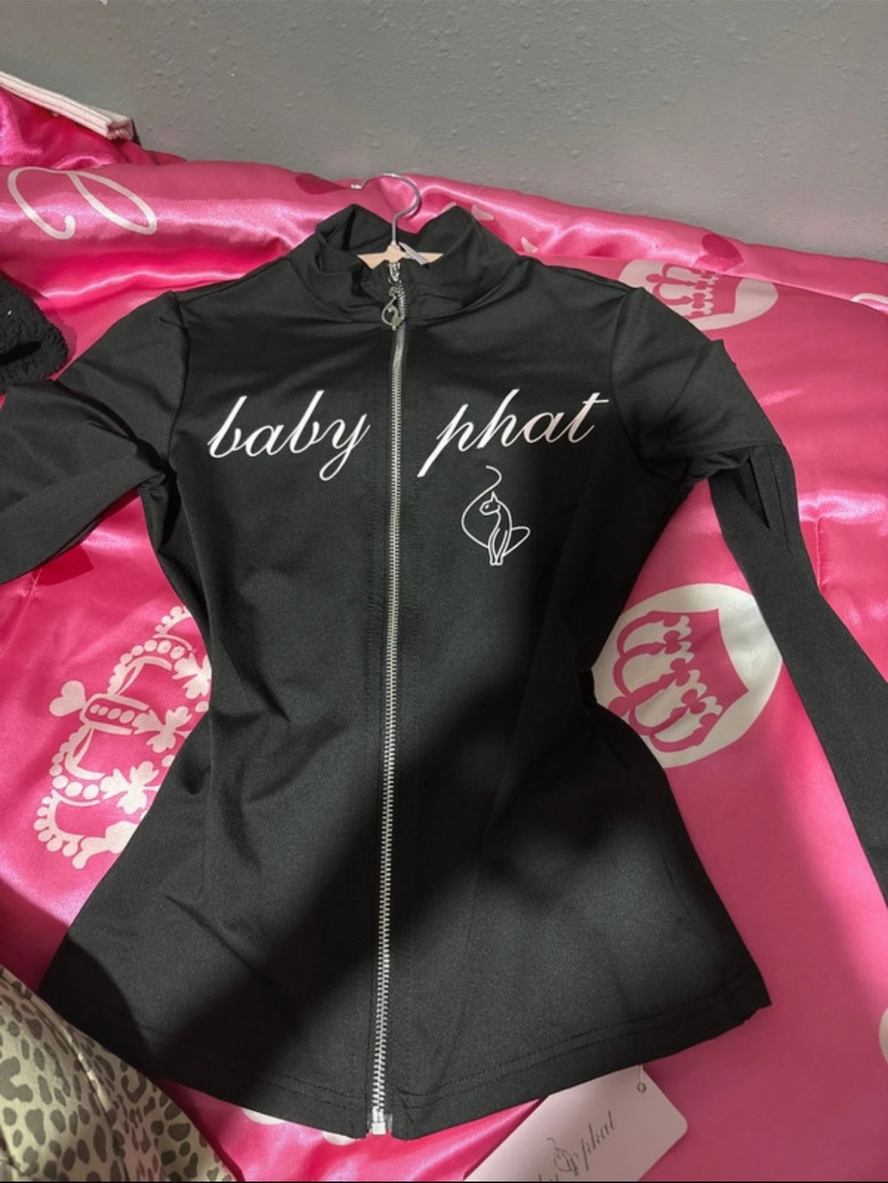 Baby Phat Black Jacket with Pink Tag